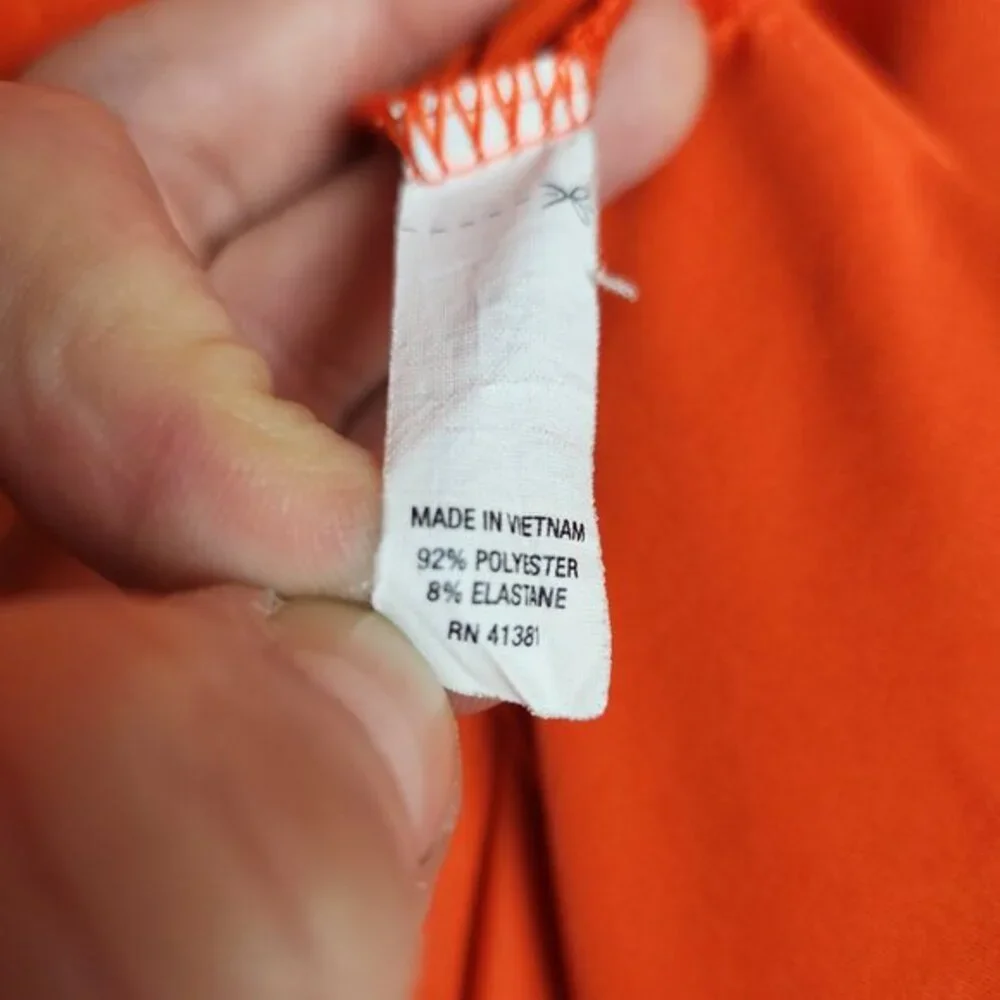 RLX Ralph Lauren Men XL Orange Stretch‎ Short Sleeve Activewear Golf Polo Shirt